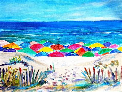 Summer Beach Painting at PaintingValley.com | Explore collection of Summer Beach Painting