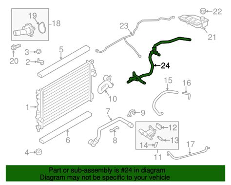 2013 2016 Ford Escape Reservoir Hose Cv6z 8075 Aa Oem Parts Online