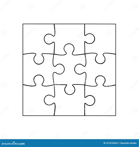 кусочки головоломки. пазлы с головоломками. вектор Иллюстрация вектора ...