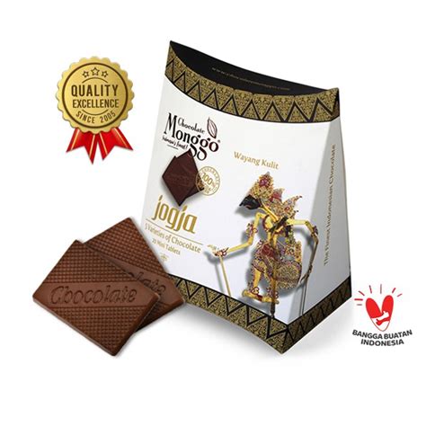 Jual Chocolate Monggo Oleh Oleh Jogja Cokelat Box Wayang Kulit