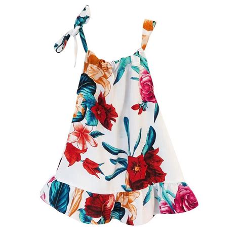 Vestido Infantil Nica Trica Sem Manga Adri Branco Floral P A Anos