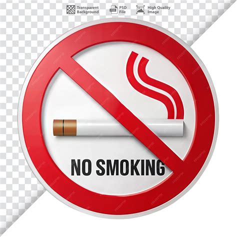smoking sign symbolizing prohibition  health awareness premium