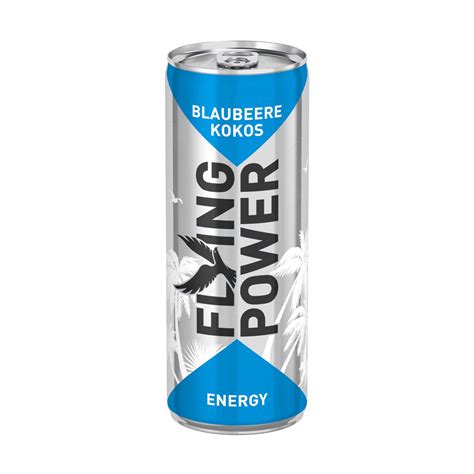 Flying Power Energy Drink Kokos Blaubeere Hofer