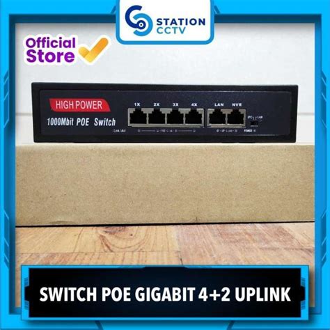 Jual Smart Poe Switch Full Gigabit 6 Port With 4 Port Poe + 2 Uplink Di ...