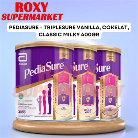 Jual PEDIASURE Triplesure Vanilla Choco Classic Milky 400gr