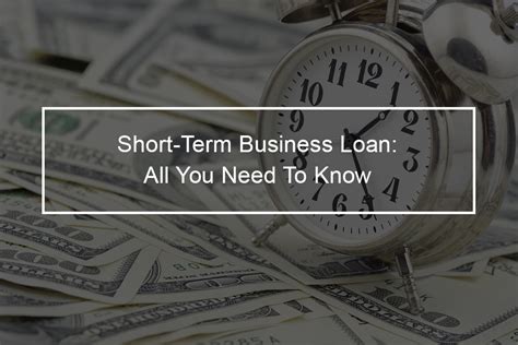 What is a short term business loan? - Top Financial Resources