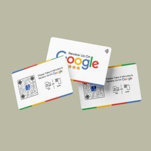 Googe Review Card With Nfc And Qr Code Google Review Stand