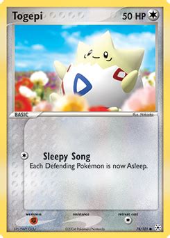 Pokemon Togepi Card