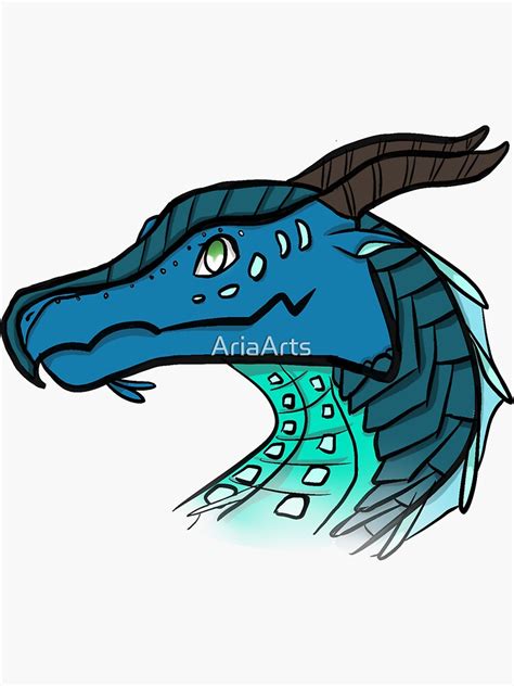 Wings Of Fire Tsunami Seawing The Lost Heir Sticker For Sale By