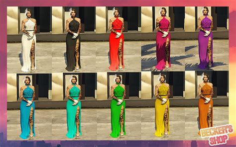 Long Dress Re-texture [SP] [Five M] - GTA5-Mods.com