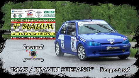 Slalom Fanna Frisanco 2023 MAX BRAVIN STEFANO Peugeot 106 YouTube