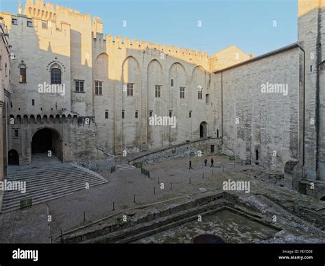 Avignon France Palais Du Papes Papal Palace Stock Photo Alamy