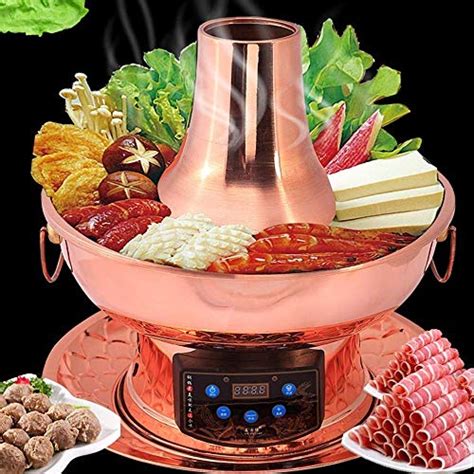 Lamyanran Fondue Fritteusen Person Cm Kupfer Hot Pot Haushalt Reines Kupfer Stecker