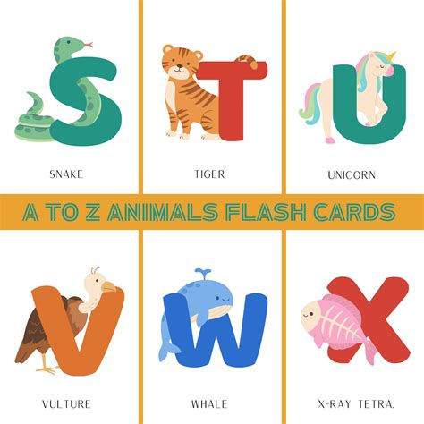 Printable Animal Abc Flashcards Classroom Decor Preschool Etsy