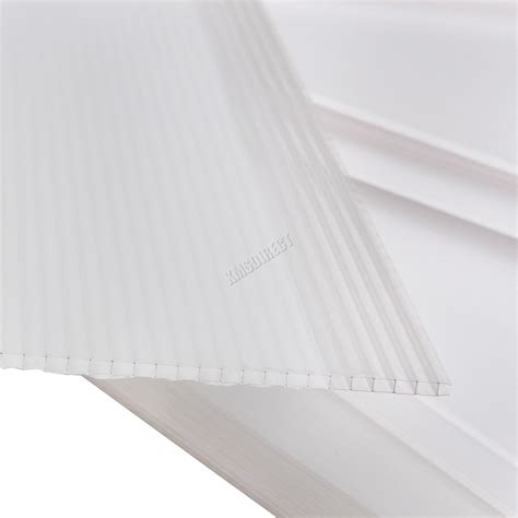 Birchtree 4mm Polycarbonate Sheet 14pcs Greenhouse Panels Solid Glazing Clear Ebay