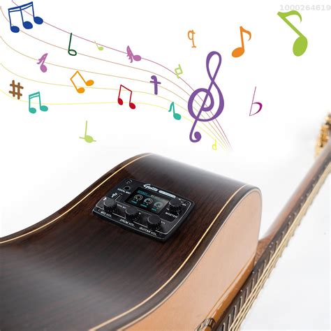 [ammoon]guitto Ggp 05 Guitar Pickup Equalizer Lcd Display Multifunctional Live Drum Volume