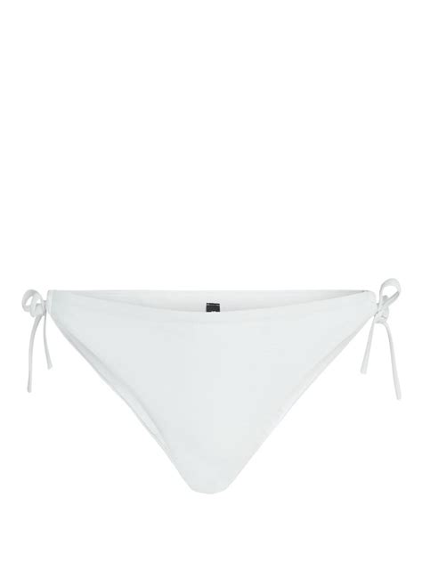 Karl Lagerfeld Hotel Karl String Bikini Bottoms White Farfetch Uk