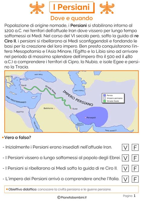 I Persiani Schede Didattiche Per La Scuola Primaria Insegnare Storia