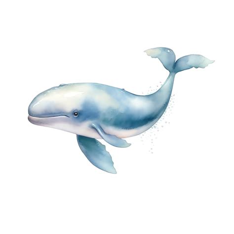 Baleine Marine Illustration Aquarelle Animaux Marins Clipart Photo