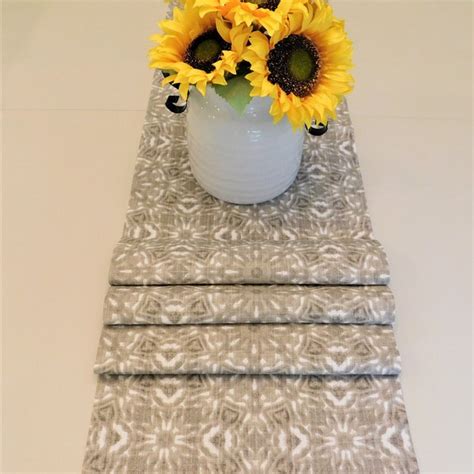 Taupe Table Runner Etsy