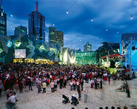 Download Federation Square Event Melbourne Wallpaper