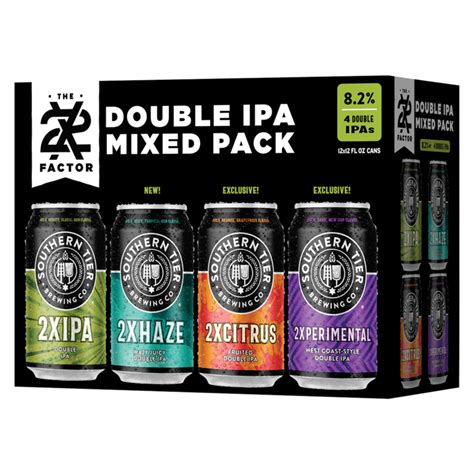 Southern Tier 2x Factor Double Ipa Mixed Variety Pack 12pk 12oz Can 82