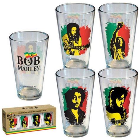 Bob Marley Tour Poster Mug And Pint Glass Set Pint Glass Set Pint