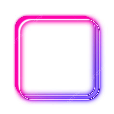 neon square frame clipart frame clipart square clipart neon png