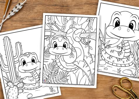 Free Printable Snake Coloring Pages [2025]