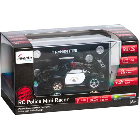 Remote Control RC RC POLICE CAR BLACK WHITE 50009901