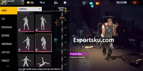 Emote Ff Langka Pemain Free Fire Wajib Punya Esportsku