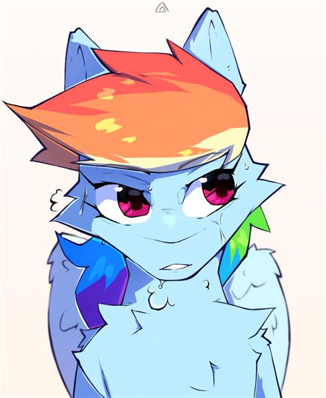 Safe Artist Glazirka Rainbow Dash Pegasus Pony Solo