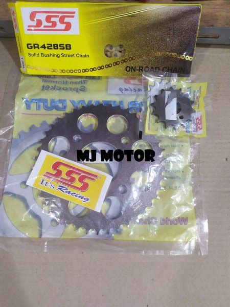 Jual Gear Set Sss Dan Rantai Sss Tipe Sb Untuk Motor Satria Fu Gsx Di