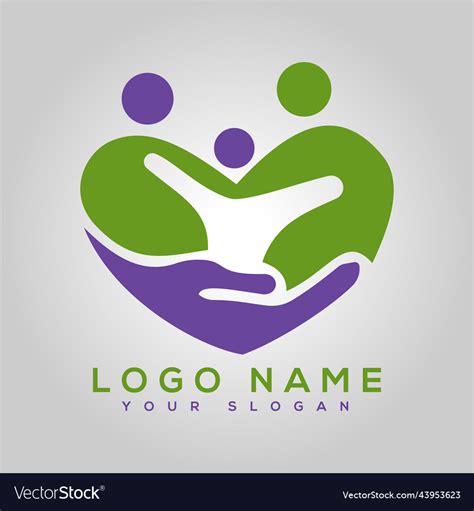 Healthy Care Logo Design Modern Stock Royalty Free Vector