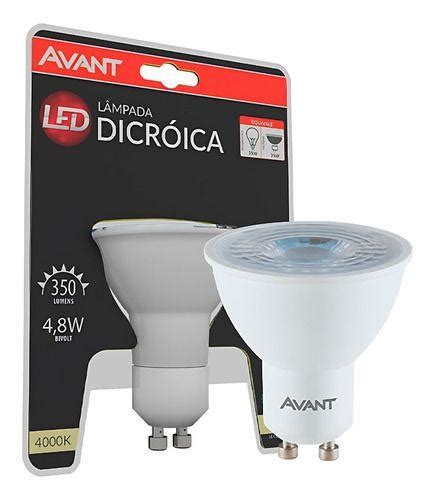 Lampada Led Dicroica Mr Gu W Inmetro K Branca Avant