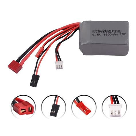 Upgraded V Mah Lifepo Receiver Pack Rx Battery With Jst