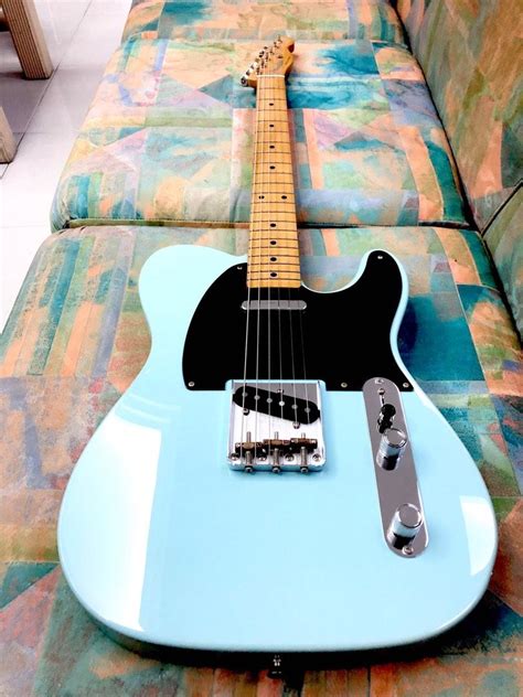 Fender Vintera 50s Telecaster Modified Electric Guitar Maple Fb Daphne Blue 2020 Hobbies