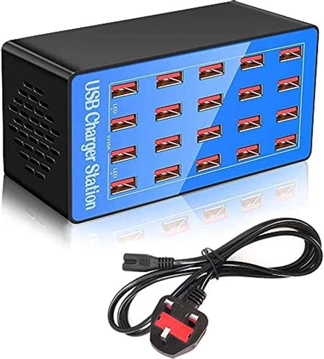 Kalakila 20-Port Multi Ports USB Charger, 100W Multi-USB Charging ...