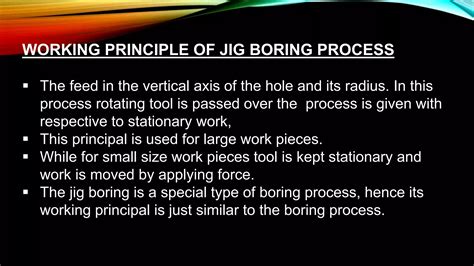 Jig Boring Machine | PPT