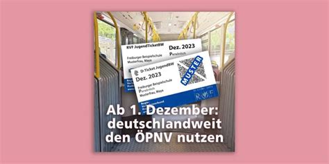 Deutschlandweit den ÖPNV nutzen mit dem D Ticket JugendBW GEB S Freiburg