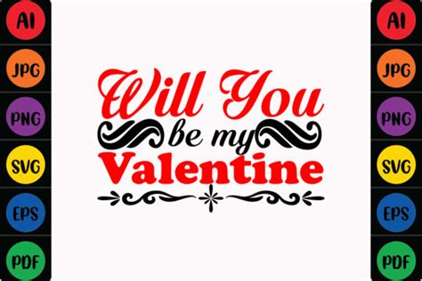 Will You Be My Valentine Graphic By Mina Akter · Creative Fabrica