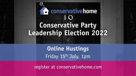 Conservative Party Leadership Election 2022 - ConservativeHome online ...