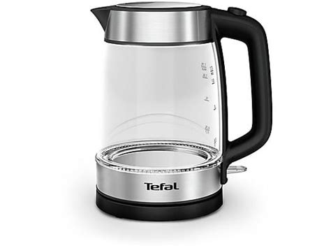 Czajnik TEFAL KI700830 INOX GLASS transparentny czarny | MediaMarkt