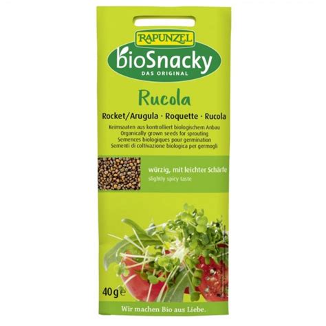 Seminte De Rucola Bio Pentru Germinat Biosnacky G Rapunzel Dr Max