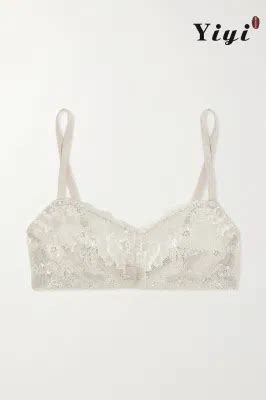 Sexy Lace Pattern Mesh Perspective Alluring Girls Beautiful Lingerie Set Panties Bra China