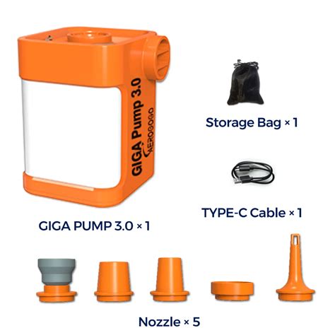 GIGA-Pump-3-0-Portable-Mini-Air-Pump-3-in-1-Outdoor-Camping-Lantern ...