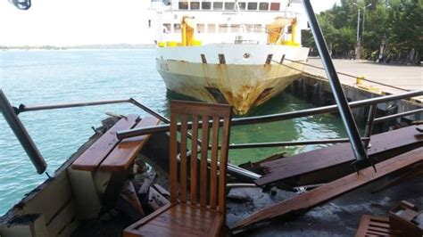 Tiga Kapal Tabrakan Beruntun Di Dermaga Timur Pelabuhan Benoa