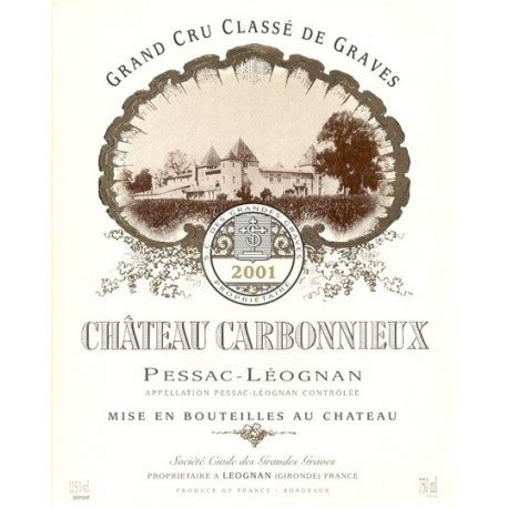 Ch Teau Carbonnieux White Pessac L Ognan Cru Class Parker