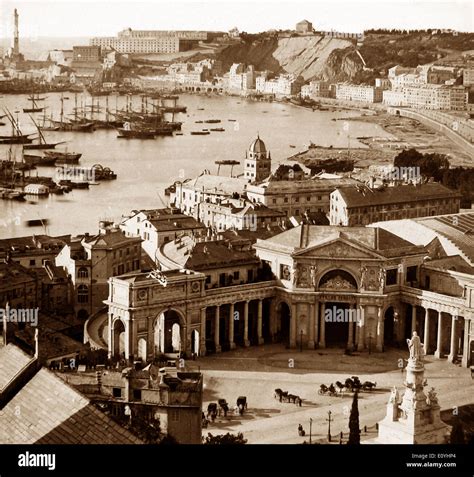 Genoa Italy pre-1900 Stock Photo - Alamy