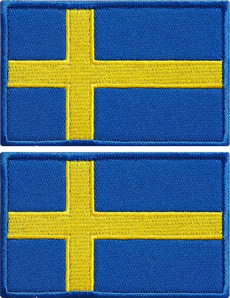 Amazon Stidsds 2 Pack Sweden Flag Patch Sweden Flags Embroidered